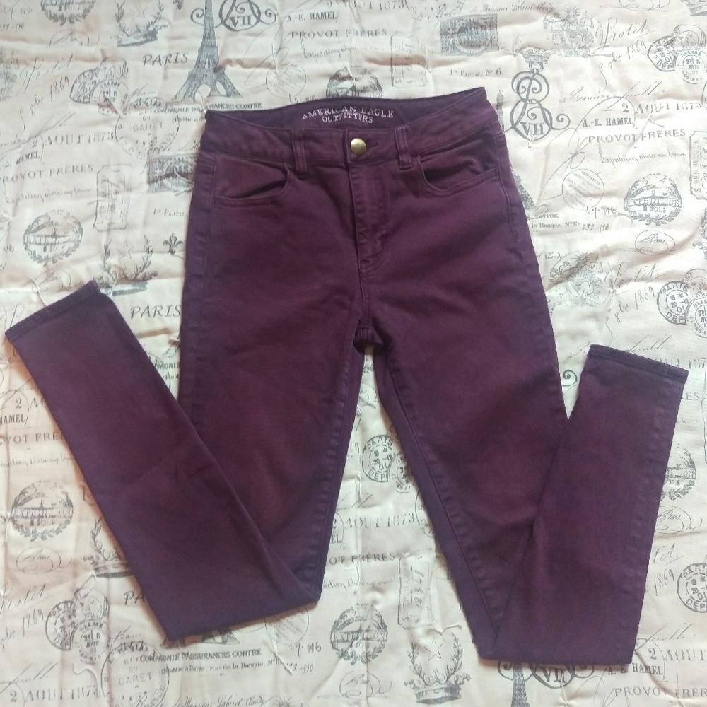 👖Purple Hi-Rise Jeggings👖